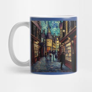 Starry Night in Diagon Alley Mug